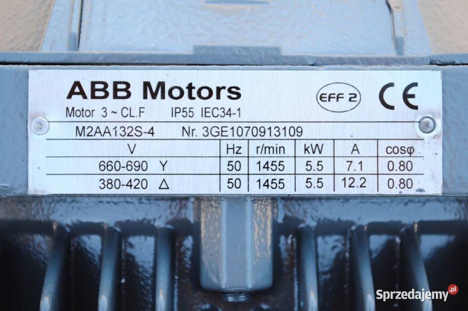Motoreduktor 55kw 118obrmin ABB Kargowa
