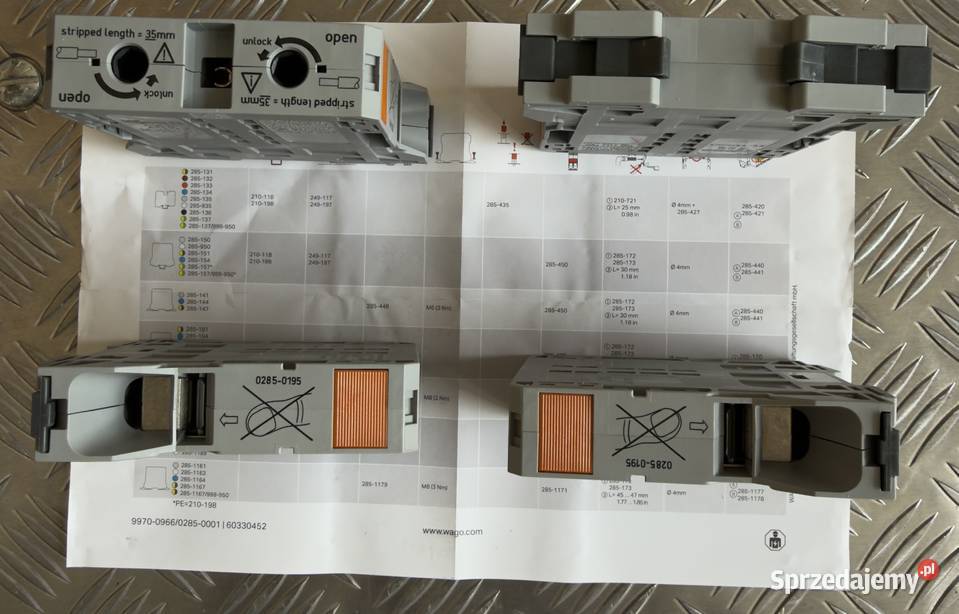 Listwa zaciskowa przelotowa 2przewodowa 2595 mm Szczecin