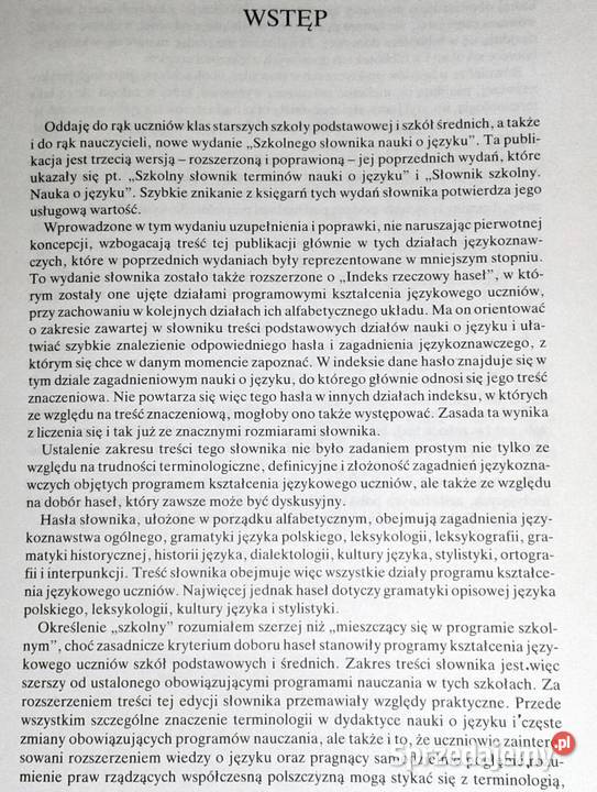 Szkolny słownik terminów o języku Jan Malczewski Pozostałe lubelskie Chełm