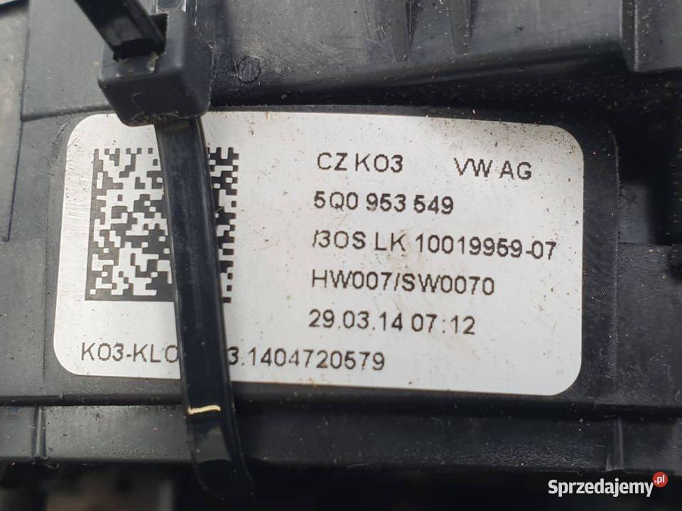 TAŚMA ZWIJAK SKODA OCTAVIA III 5Q0953549 Pozostałe Lipno