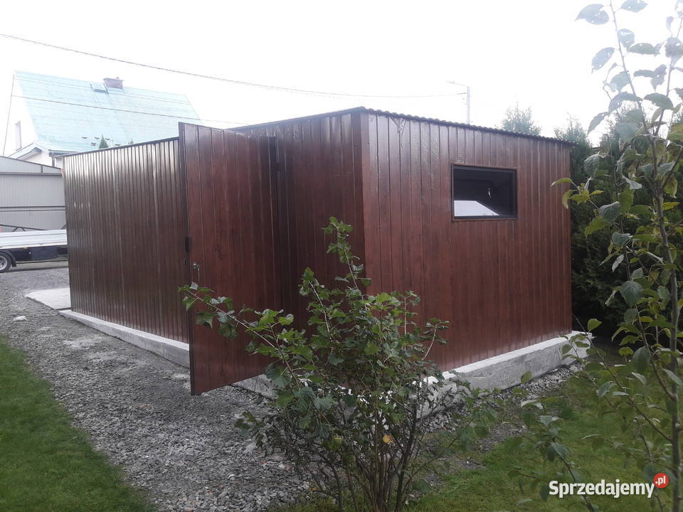 Garaż blaszany 10x6 Hala Garaże Blaszane Wiata Sprzedaż łódzkie Piotrków Trybunalski