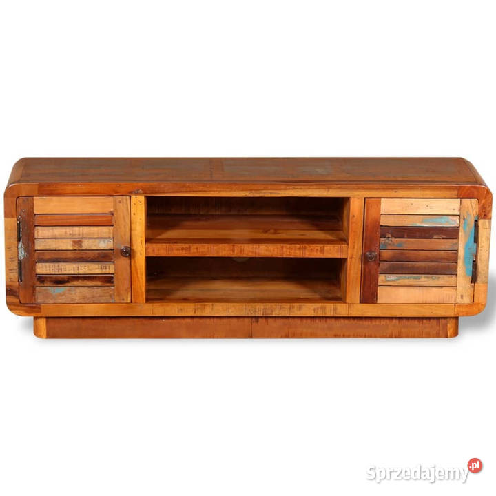 Szafka pod TV z drewna z odzysku 120x30x40