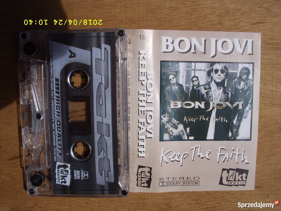 ROCK kaseta BON JOVIKEEP THE FAITH Wołów