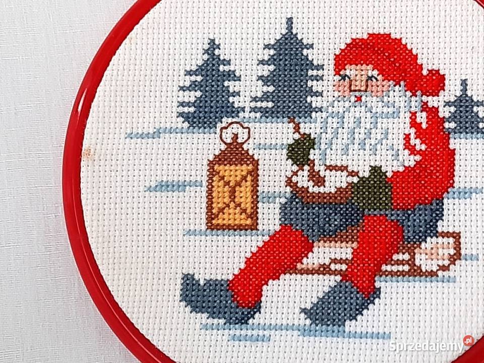 Haft w ramce obrazek gobelin dekoracja ścienna Łódź sprzedam