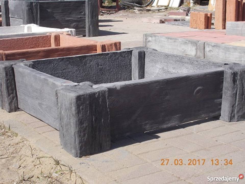 kwietnik betonowy donica ogród donice drewno lubuskie sprzedam
