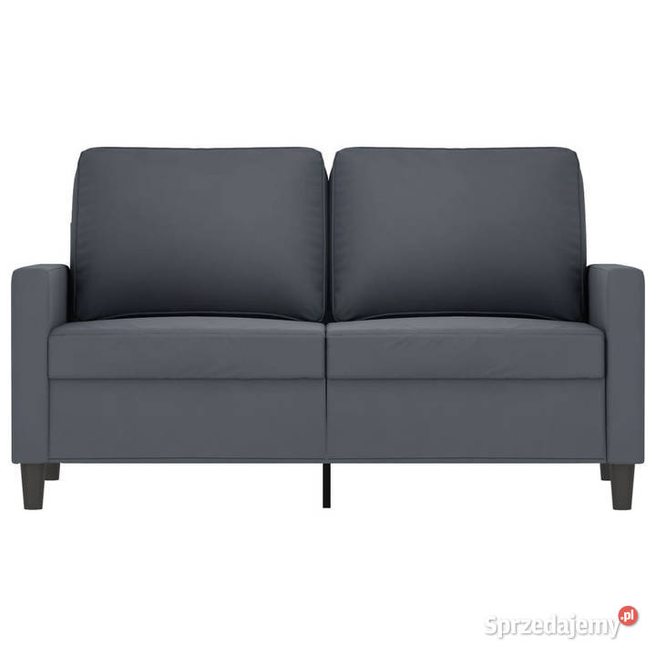 Sofa 2osobowa ciemnoszary 120 tapicerowana