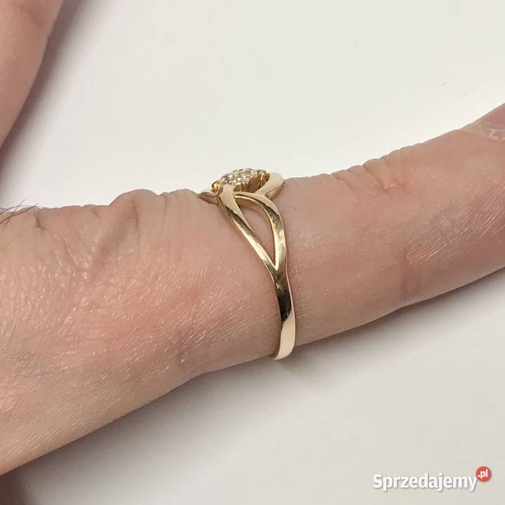 Złoty PIERŚCIONEK 585 14K AŻUROWY cud KAMIENIE mazowieckie Warszawa sprzedam
