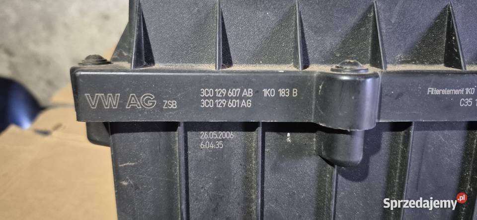 Puszka filtra powietrza 20 TDI