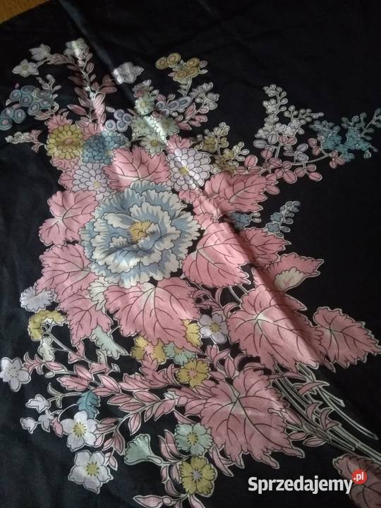 Apaszka francuska jedwab naturalny 59x57 syg Miłobądz sprzedam