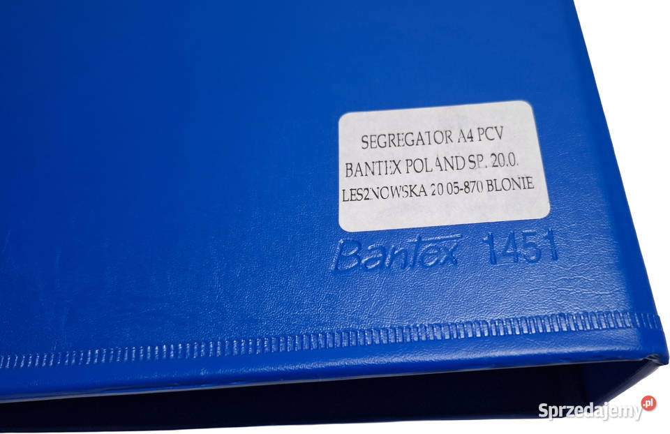 Segregator A4 PCV 50mm niebieski Bantex 1451 3