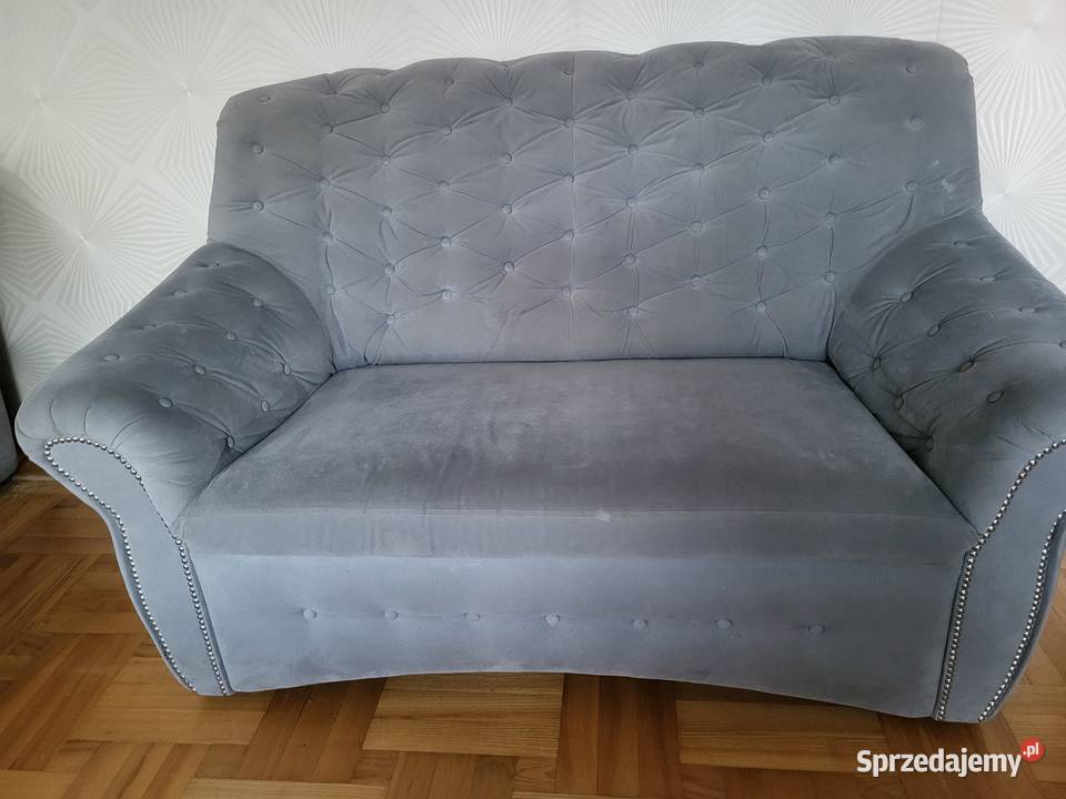 Sofa kanapa dwuosobowe KLER szara tapicerowana lubelskie Lublin