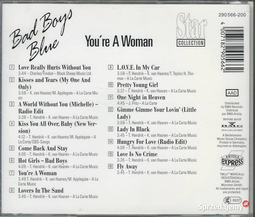 CD Bad Boys Blue Star CollectionYoure A Woman Brwinów sprzedam
