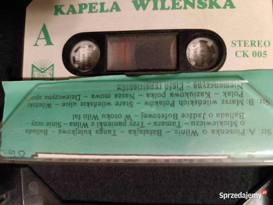 Kapela Wileńska Wyd 1990 Kaseta magnetofonowa kujawsko-pomorskie Bydgoszcz