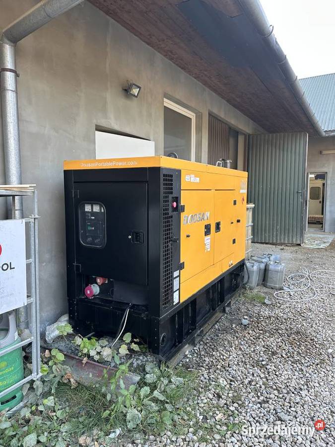 Agregat prądotwórczy Doosan 60 kVA z silnikiem Bystra Podhalańska