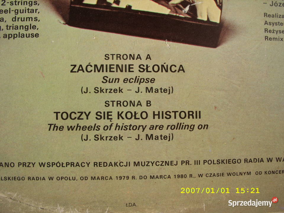 Winyl LP Rock Józef SkrzekOjciec chrzestny Wołów sprzedam