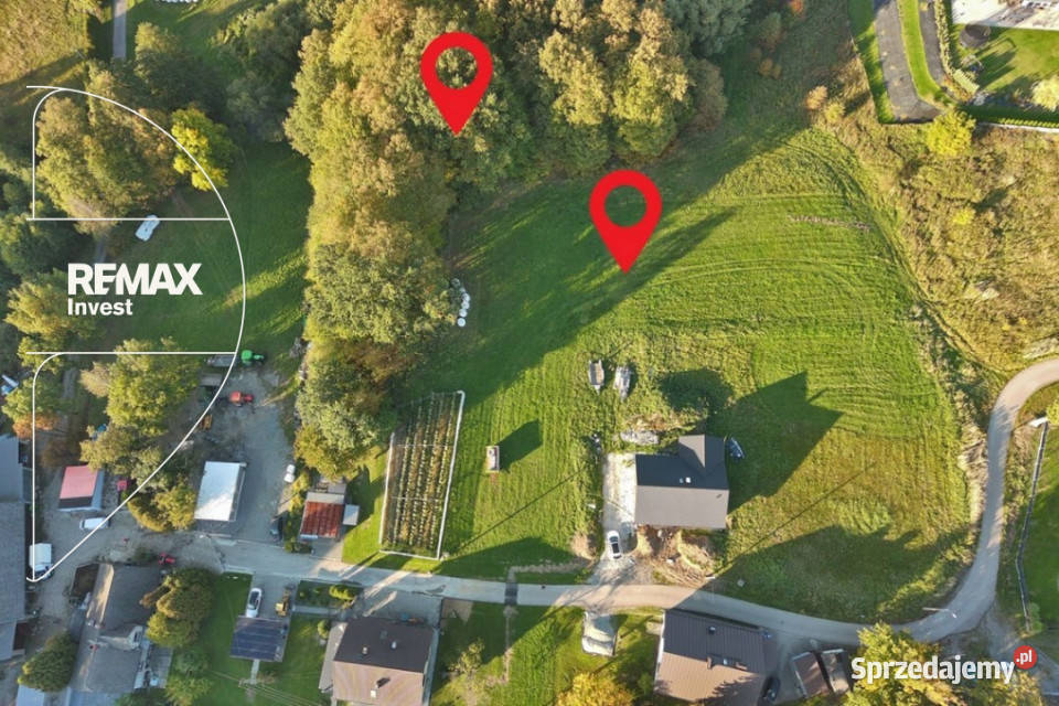 Działka budowlana z lasem BielskoBiałaHałcnów 6276m2 Sprzedaż Bielsko-Biała