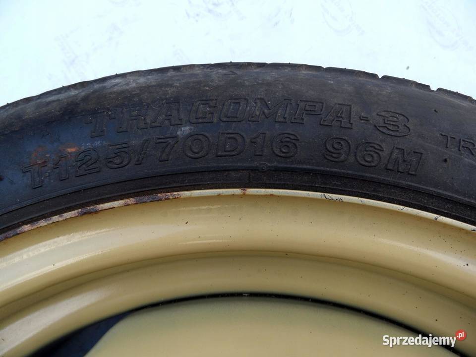 TOYOTA AVENSIS T25 PRIUS koło dojazdowe 1257016 Opony i felgi