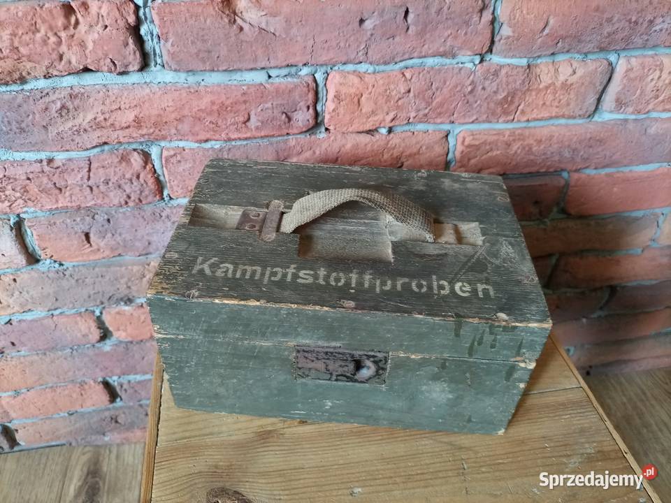 Drewniana Skrzynka Amunicyjna Wermacht II wś wielkopolskie Konin