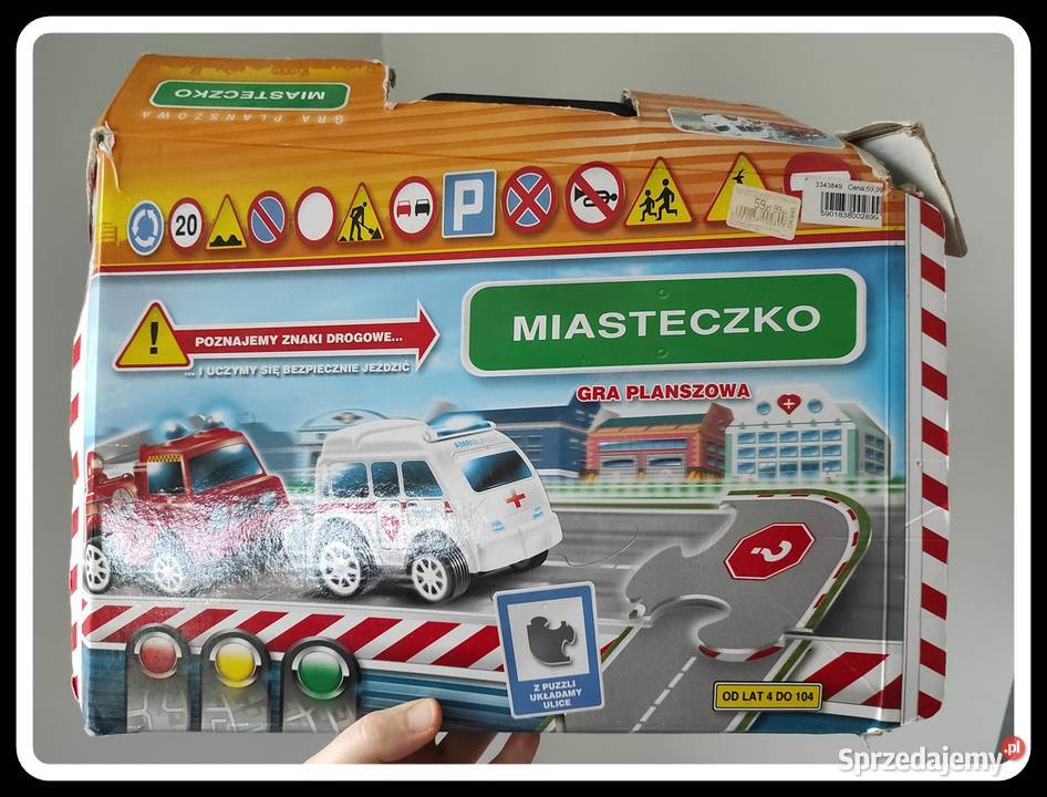 Gra planszowa miasteczko trasa samochodowa 3 lata+