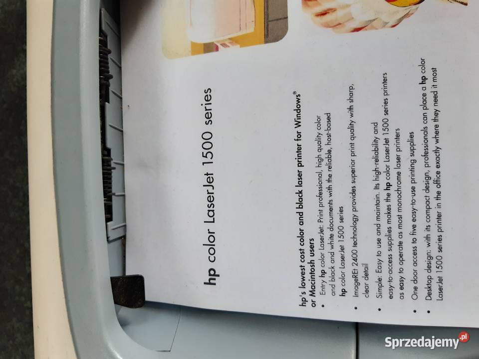 Drukarka HP laserjet 1500 druk w kolorze Łęczna