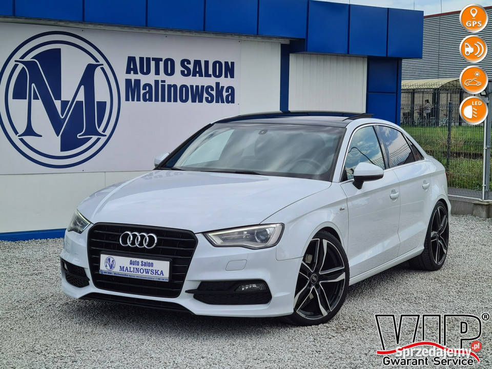 Audi A3 SLine Szyberdach Navi PDC Skóra ElFotel biały wielkopolskie Wągrowiec