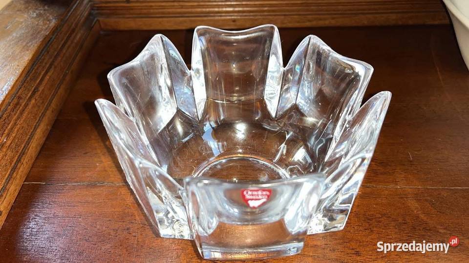 Patera ORREFORS kryształowa miska CORONA Projekt