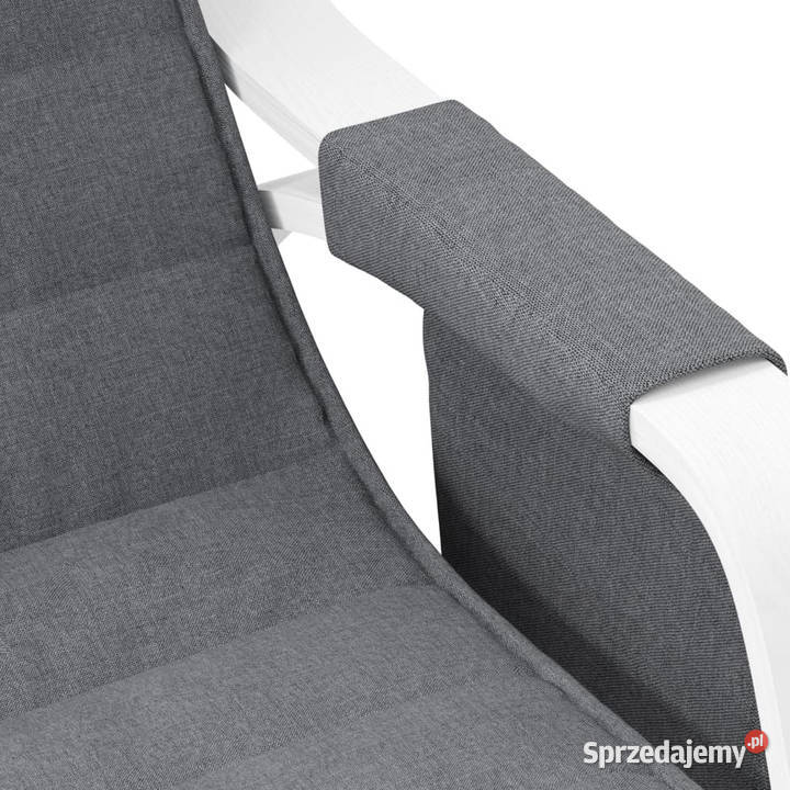 Fotel bujany ciemnoszary tapicerowany tkaniną mazowieckie Warszawa sprzedam