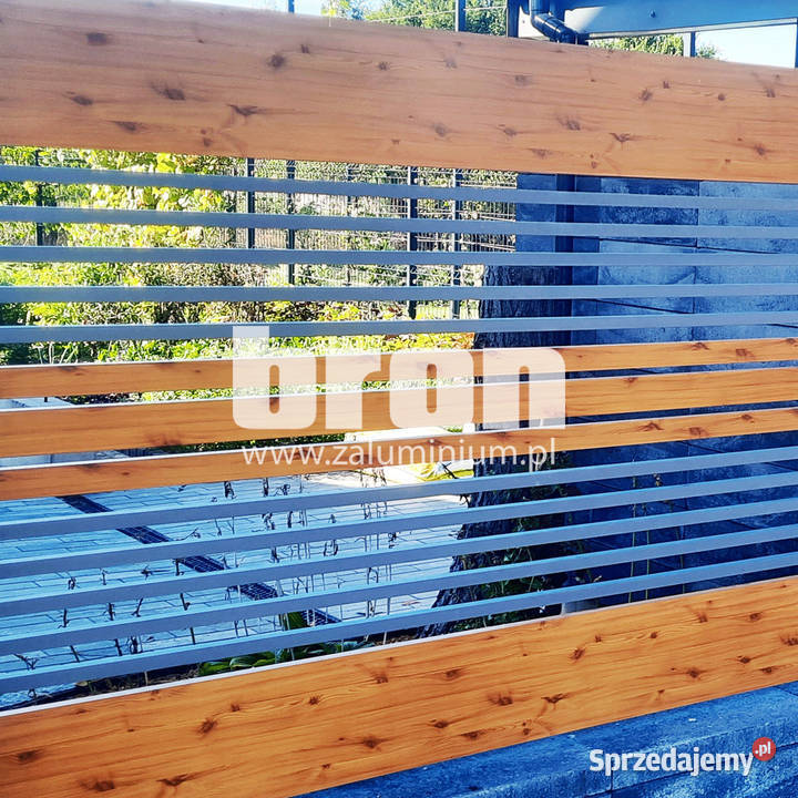 BRON Nowoczesne bramy aluminiowe drewnopodobne metal mazowieckie Warszawa