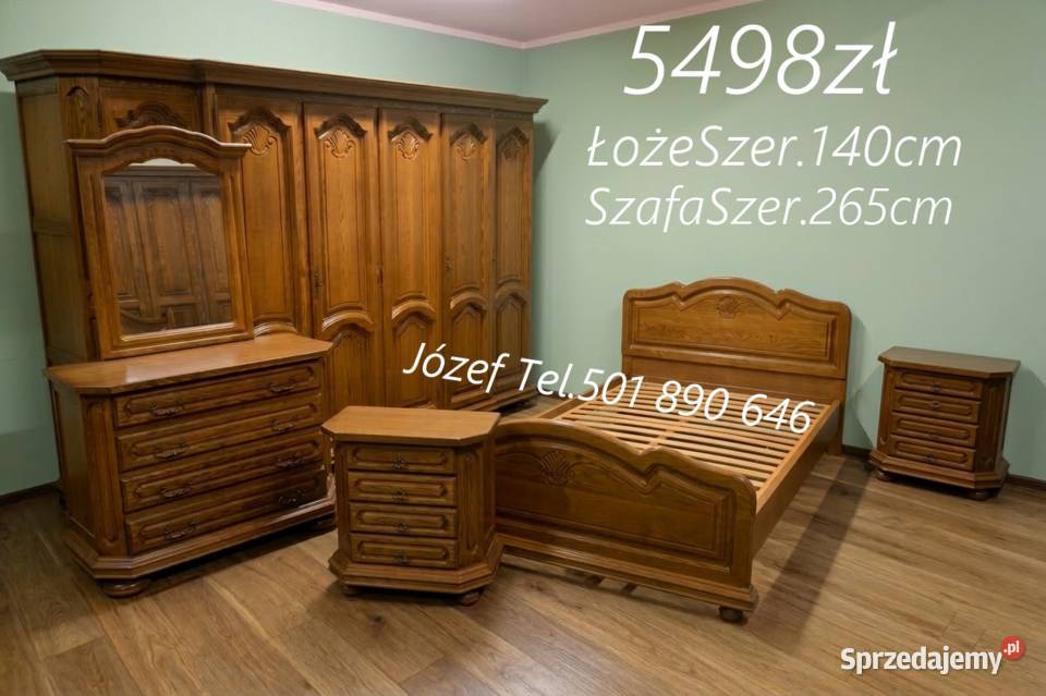Meble sypialniane łóżko szafa szafki nocne Łóżka