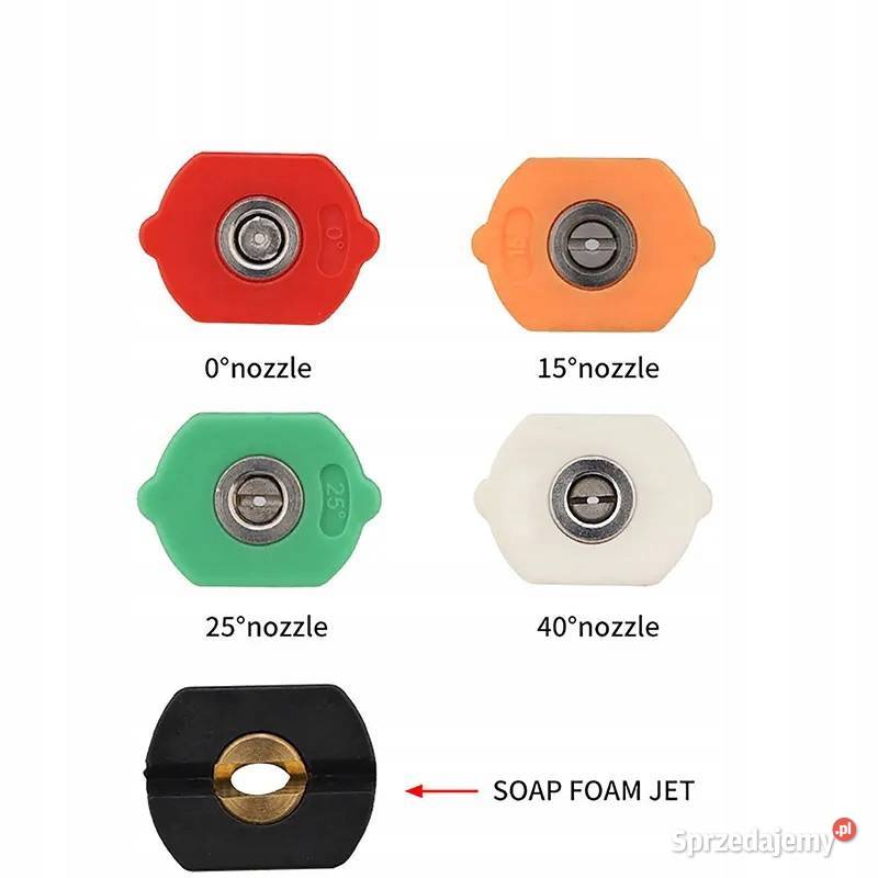 Komplet 5 Dysz i Lanca 34 do Myjki Ciśnieniowej Ludźmierz