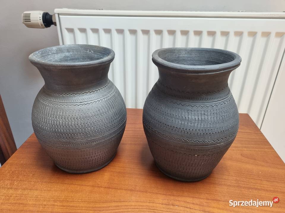 Wazon wazony ceramiczne Siwak 2 sztuki polska Lublin