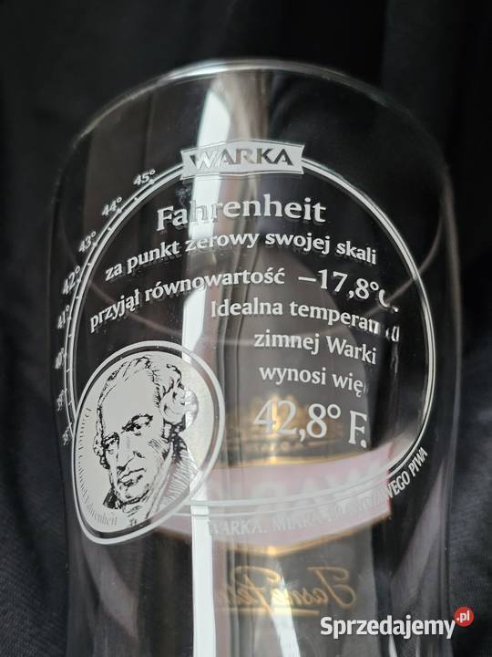 Warka fahrenheit szklanka pokal kufel Szklanki i kufle Krosno