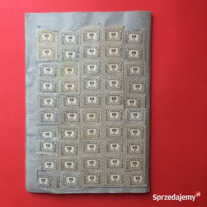 1696 Niemiecka Broszura Ze Znaczkami Sprzedaży Szczecin