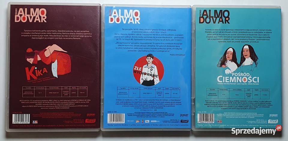 Zestaw 6 DVD P Almodovar Kika Złe wychowanie Grójec