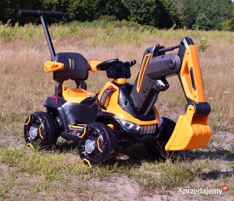 Autko duża KOPARKA NA AKUMULATOR Z PRZYCZEPĄ Pojazdy elektryczne i spalinowe Myszków