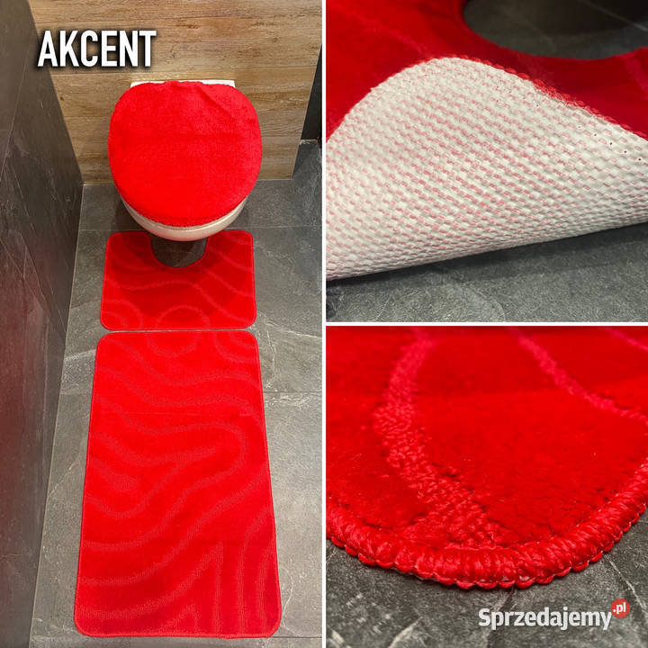 ZESTAW DYWANIKÓW ŁAZIENKOWYCH 50X80 AKCENT Dywaniki łazienkowe podlaskie Białystok
