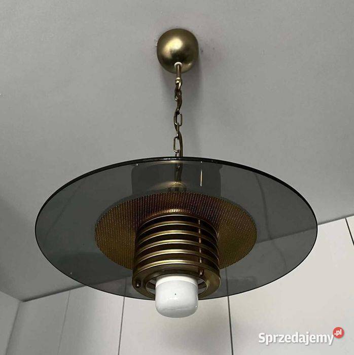 Szwedzka retro lampa sufitowa wisząca Belid Kraków sprzedam