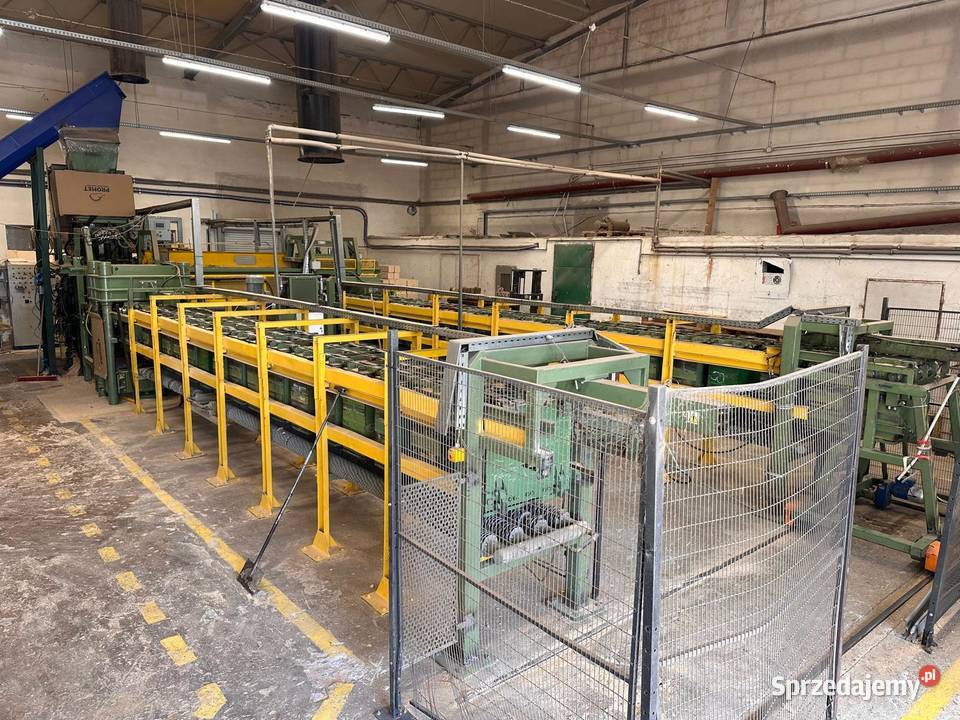 Kompletna linia technologiczna do produkcji prasowanych wsporników paletowy