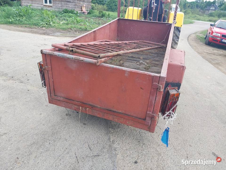 Przyczepka rolnicza 1 osiowa Dwukółka dwukołówka Paszowa