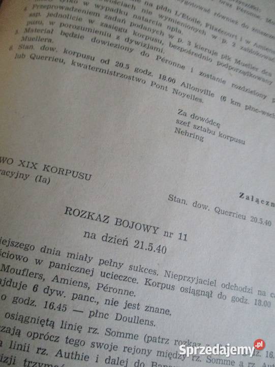 Wspomnienia żołnierza HGuderian wojna Rzesza Łódź sprzedam