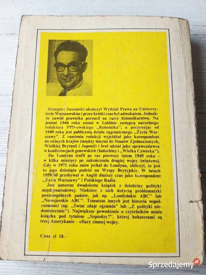 Londyńskie ABC Grzegorz Jaszuński ISKRY 1972 Antykwariat śląskie