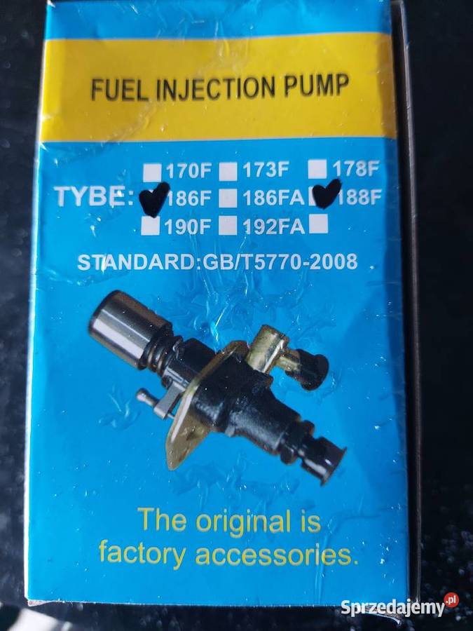 Pompa wtrysku paliwa DIESEL YANMAR L70 L100 188F