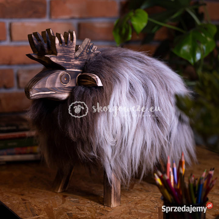 Krzesło renifer dekoracyjny brązowo biały małopolskie Szaflary