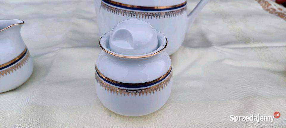 Piękny serwis kawowy Karolina porcelana PRL Kołobrzeg