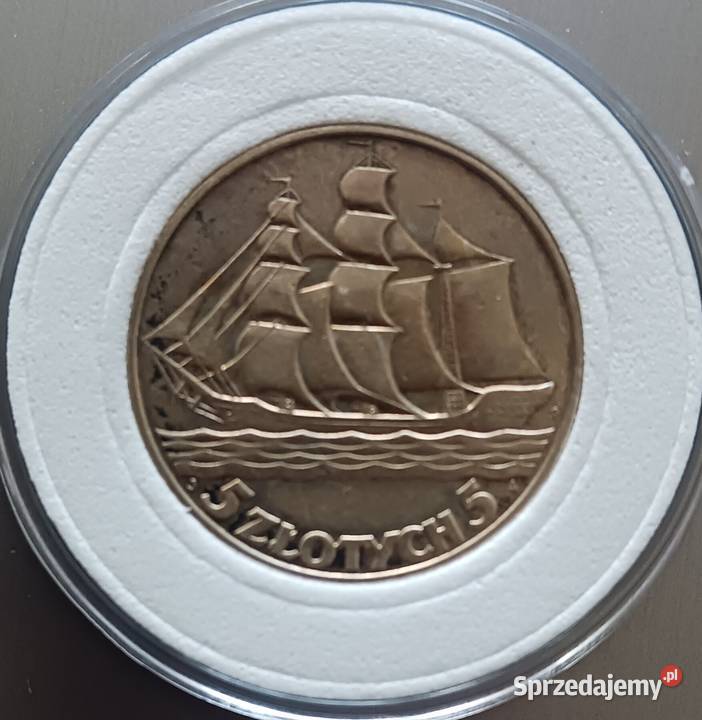 5 Żaglowiec 1936 r Cudo oryginał Konin