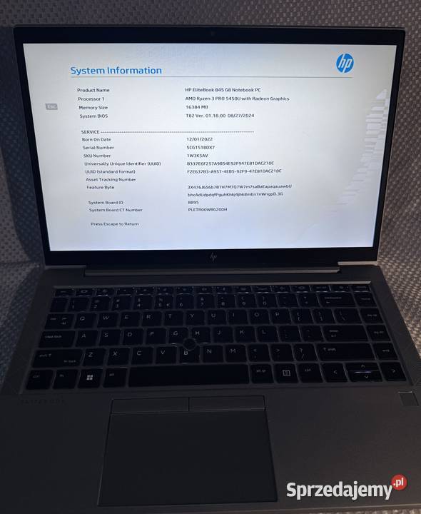 Laptop HP Elitebook 840 G8 Kraków
