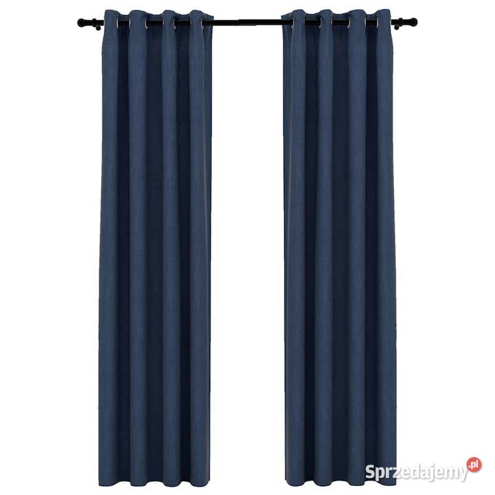 vidaXL Zasłony stylizowane na lniane 2