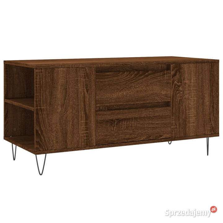 Stolik kawowy brązowy dąb 102x445x50 WM831003 Warszawa