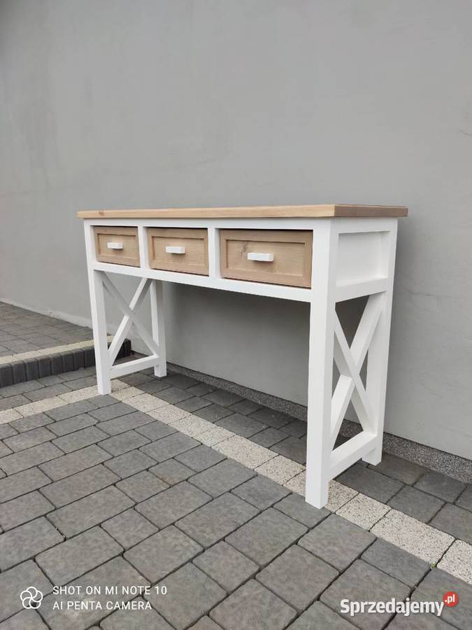 Konsola drewniana styl prowansalski Szafy, regały, półki Zduńska Wola