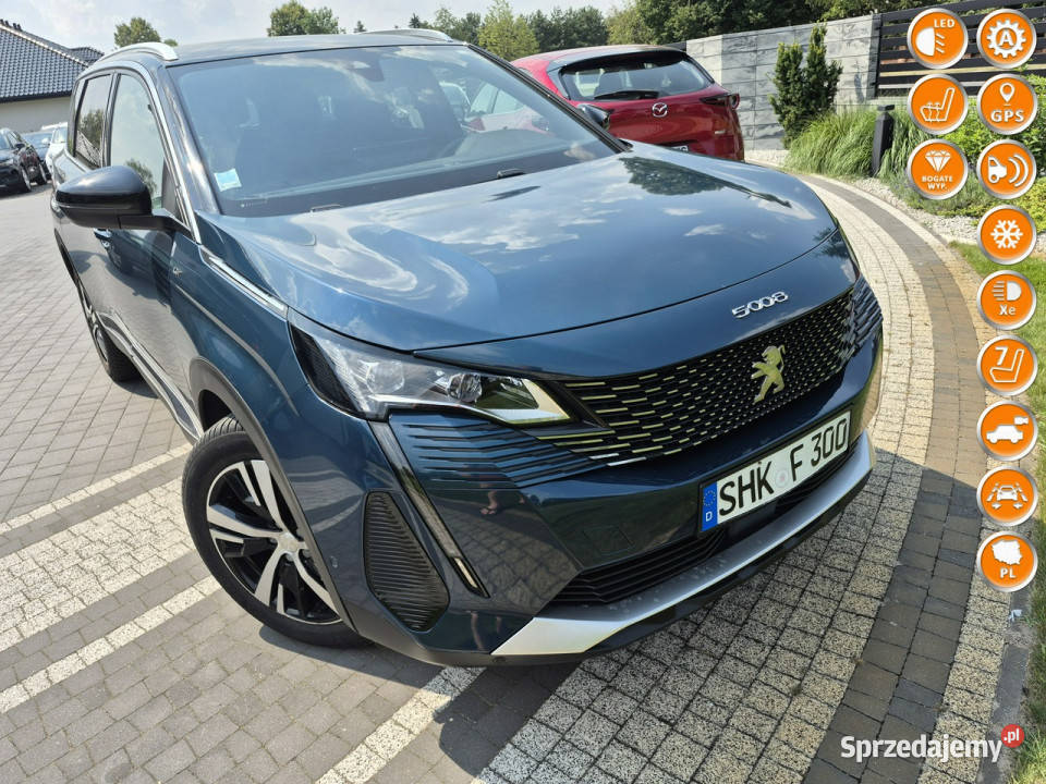 Peugeot 5008 kamera GT full led ALKANTARA 7 elektrochrom. lusterko wst. Drelów